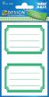   Avery Zweckform Z-Design No. 59688 öntapadó füzet matrica - zöld színű kerettel - kiszerelés: 6 ív / csomag (Avery Z-Design 59688)