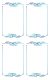 Avery Zweckform Z-Design No. 59691 papír matrica befőttes üvegre - kék színű kerettel - kiszerelés: 3 ív / csomag (Avery Z-Design 59691)