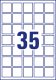 Avery Zweckform 6251REV-10 négyzet alakú nyomtatható öntapadós termék címke