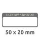 Avery Zweckform 6901 kézzel írható öntapadós biztonsági leltár címke Eigentum / Inventar felirattal