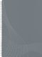 Avery Zweckform Notizio No. 7012 vonalas spirálfüzet A4-es méretben, világosszürke színű karton borítóval (Avery 7012)
