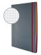 Avery Zweckform Notizio No. 7017 négyzethálós spirálfüzet A4-es méretben, szürke színű műanyag borítóval (Avery 7017)