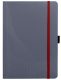 Avery Zweckform Notizio No. 7019 négyzethálós kötött füzet A5-ös méretben, szürke színű puhafedeles borítóval (Avery 7019)