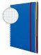 Avery Zweckform Notizio No. 7037 négyzethálós spirálfüzet A4-es méretben, kék színű műanyag borítóval (Avery 7037)