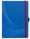 Avery Zweckform Notizio No. 7041 négyzethálós kötött füzet A5-ös méretben, kék színű puhafedeles borítóval (Avery 7041)