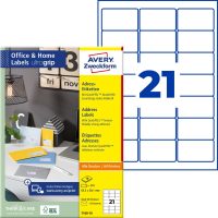 Avery Zweckform 7160-10 nyomtatható öntapadós címzés címke