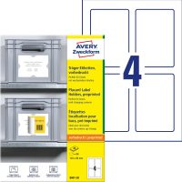 Avery Zweckform 8001-20 időjárásálló öntapadós címkehordozó tábla