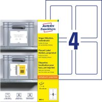 Avery Zweckform 8001-5 időjárásálló öntapadós címkehordozó tábla