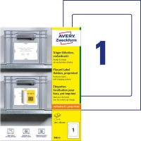Avery Zweckform 8003-5 időjárásálló öntapadós címkehordozó tábla