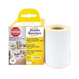 Avery Zweckform A1976414 címkenyomtatóval nyomtatható tekercses öntapadós időjárásálló címke Avery Zweckform A1976414 címkenyomtatóval nyomtatható tekercses öntapadós időjárásálló címke
