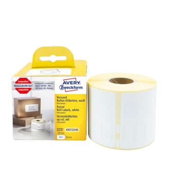 Avery Zweckform AS0722430 címkenyomtatóval nyomtatható tekercses öntapadós címzés címke