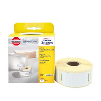 Avery Zweckform AS0722520 címkenyomtatóval nyomtatható tekercses öntapadós címzés címke