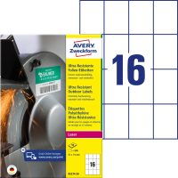 Avery Zweckform B5274-50 nyomtatható öntapadós ultra ellenálló etikett címke