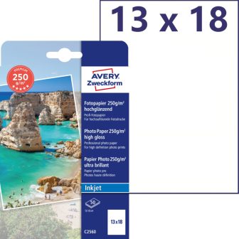 Avery Zweckform C2560 tintasugaras nyomtatóval nyomtatható prémium minőségű egyoldalas fotópapír Avery Zweckform C2560 tintasugaras nyomtatóval nyomtatható prémium minőségű egyoldalas fotópapír