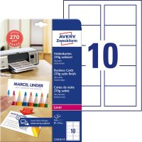 Avery Zweckform C32026-10 lézernyomtatóval nyomtatható kétoldalas névjegykártya