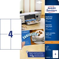 Avery Zweckform C32252-25 univerzálisan nyomtatható kétoldalas levelezőlap