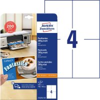 Avery Zweckform C32252-25 univerzálisan nyomtatható kétoldalas levelezőlap