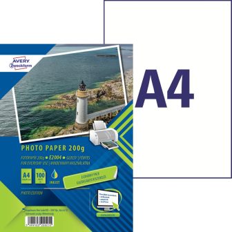 Avery Zweckform E2004 tintasugaras nyomtatóval nyomtatható egyoldalas fotópapír