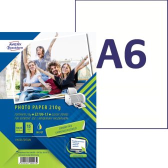 Avery Zweckform E2106-15 tintasugaras nyomtatóval nyomtatható egyoldalas fotópapír