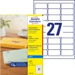 Avery Zweckform J4721-25 nyomtatható öntapadós átlátszó címzés címke tintasugaras nyomtatóhoz