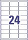 Avery Zweckform J4773-10 nyomtatható öntapadós időjárásálló etikett címke