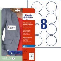 Avery Zweckform J4881-20 textilre ragasztható nyomtatható öntapadós névcímke