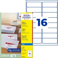 Avery Zweckform J8162-25 nyomtatható öntapadós címzés címke tintasugaras nyomtatóhoz