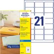 Avery Zweckform J8560-25 nyomtatható öntapadós átlátszó címzés címke tintasugaras nyomtatóhoz