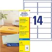 Avery Zweckform J8563-25 nyomtatható öntapadós átlátszó címzés címke tintasugaras nyomtatóhoz