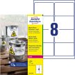 Avery Zweckform L4715-20 nyomtatható öntapadós időjárásálló etikett címke