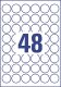 Avery Zweckform L4716-20 nyomtatható öntapadós időjárásálló etikett címke