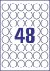 Avery Zweckform L4716REV-20 nyomtatható öntapadós időjárásálló etikett címke