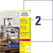 Avery Zweckform L4717-20 nyomtatható öntapadós időjárásálló etikett címke