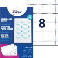 Avery Zweckform L4728-20 nyomtatható névkitűző betétlap