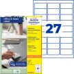 Avery Zweckform L4737REV-10 nyomtatható öntapadós visszaszedhető etikett címke