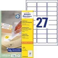 Avery Zweckform L4737REV-100 nyomtatható öntapadós visszaszedhető etikett címke