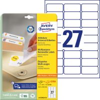 Avery Zweckform L4737REV-25 nyomtatható öntapadós visszaszedhető etikett címke