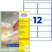 Avery Zweckform L4743REV-100 nyomtatható öntapadós visszaszedhető etikett címke