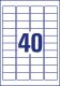 Avery Zweckform L4770-25 nyomtatható öntapadós átlátszó címzés címke
