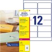 Avery Zweckform L4772-25 nyomtatható öntapadós átlátszó címzés címke