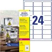 Avery Zweckform L4773-20 nyomtatható öntapadós időjárásálló etikett címke