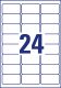 Avery Zweckform L4773-8 nyomtatható öntapadós időjárásálló etikett címke