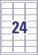 Avery Zweckform L4773REV-20 nyomtatható öntapadós időjárásálló etikett címke