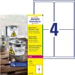 Avery Zweckform L4774-20 nyomtatható öntapadós időjárásálló etikett címke