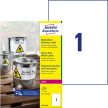 Avery Zweckform L4775-20 nyomtatható öntapadós időjárásálló etikett címke