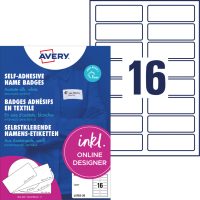 Avery Zweckform L4783-20 textilre ragasztható nyomtatható öntapadós névcímke