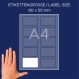 Avery Zweckform L4785-20 textilre ragasztható nyomtatható öntapadós névcímke