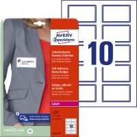Avery Zweckform L4787-20 textilre ragasztható nyomtatható öntapadós névcímke