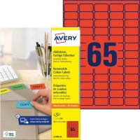 Avery Zweckform L4790-20 nyomtatható öntapadós visszaszedhető színes etikett címke