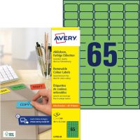 Avery Zweckform L4792-20 nyomtatható öntapadós visszaszedhető színes etikett címke